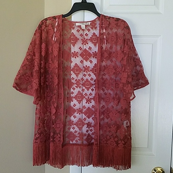 Short sleeve blouse/cover up, size Small - Picture 1 of 5
